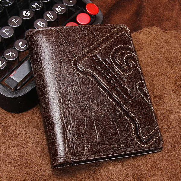 Genuine Leather with Decorative Stitching
